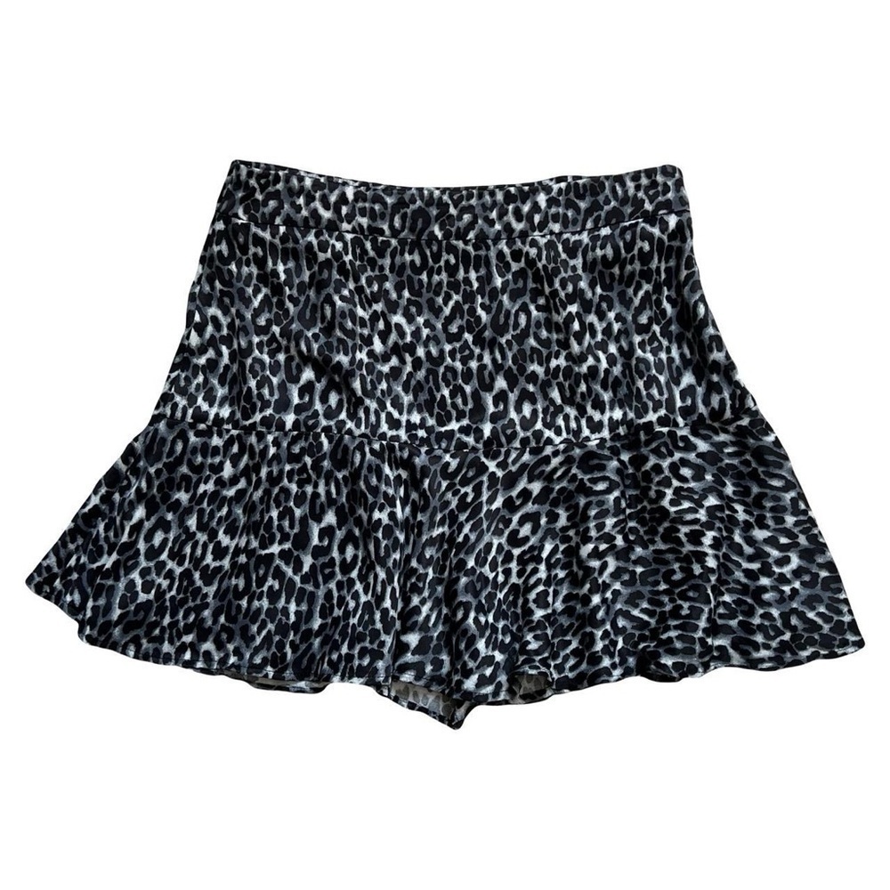 Zara Gray Leopard Print Skort